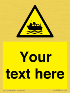 Custom warning ferries crossing vessels